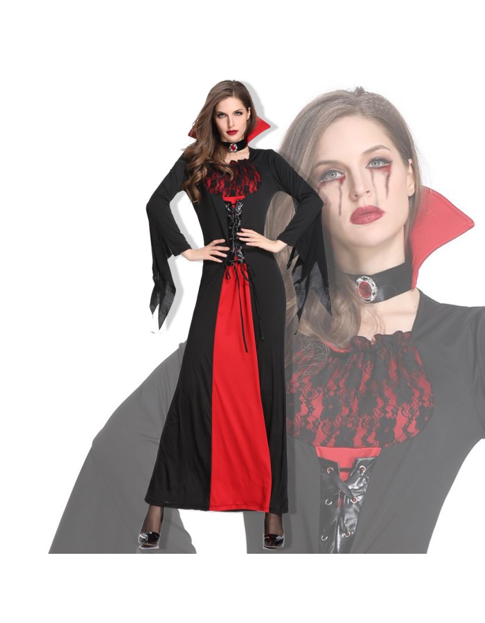 Sexy Vampire Long Dress costume M40625