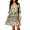Beach Floral Print Boho Dress M30391b