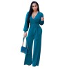 Women V-neck Jumpsuit M8186