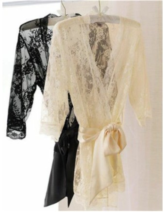 Lace sexy black and white babydoll M2015