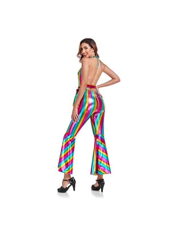 Halloween Costume Lady Retro 70s Disco Hippie Singer Stage Costume SM3022