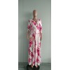 Sexy V-neck beautifully printed plus size and floor dress fashion women's clothing M8573