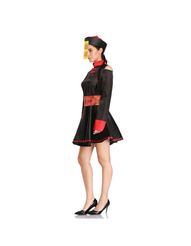 Zombie Qing Dynasty Parent Halloween Cosplay Ghost Adult Children Costume SM3324