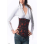 Sexy satin flower corset M1696
