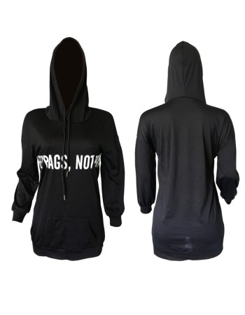 Letter Printed Women's Hoodies Pullover M8459