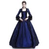 Large trumpet sleeves medieval dress court retro skirtM9973