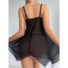 New Lace Sleepwear Sexy Women's Camisole Mesh Nightdress Sex Suit YSF2063