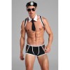 Police Uniform Costume Cosplay Men Black Underwear Sexy Suit Lingerie 20209