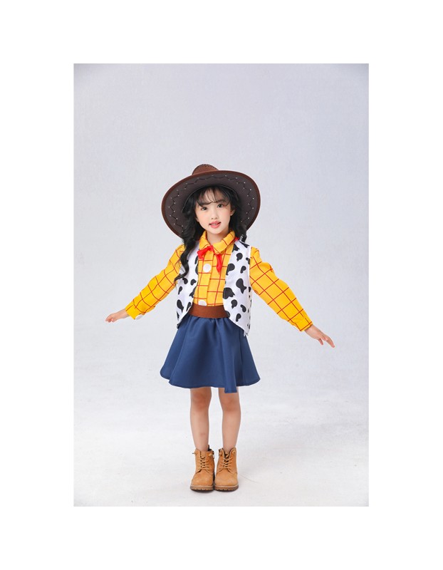Halloween Cosplay Children's Western Cowboy Costume Party Stage DL2008