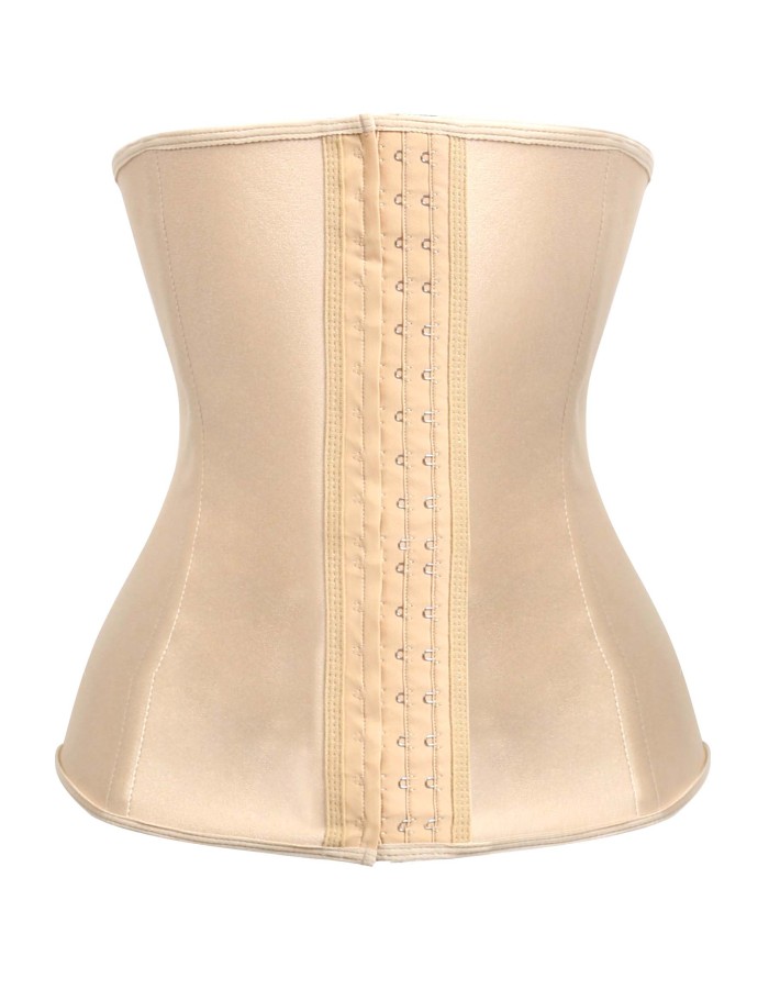 Hot sale women pure color latex waist corsets M1303N