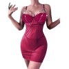 Sexy Halter Nightdress Pearl Sexy Dress Backless See-Through Nightdress YSF846