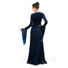 blue long sleeve empress ball dress m4846