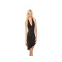 Black Halter Slinky Gown M6025