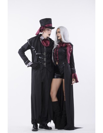 6 Pcs High Quality Gothic Halloween Party Costume for Men m40356