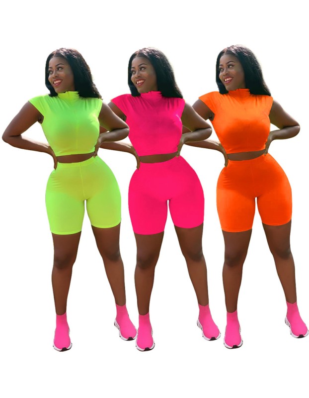 Summer Sexy Short Two Piece Set Tracksuit m8432