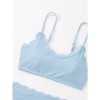 Comfortable Cotton Two Piece Bikini Set Swimwear Women Swimsuit  A2214