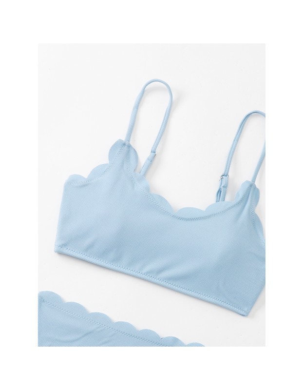 Comfortable Cotton Two Piece Bikini Set Swimwear Women Swimsuit  A2214