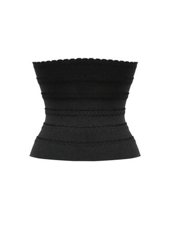 Women black waist cincher plus size corsets