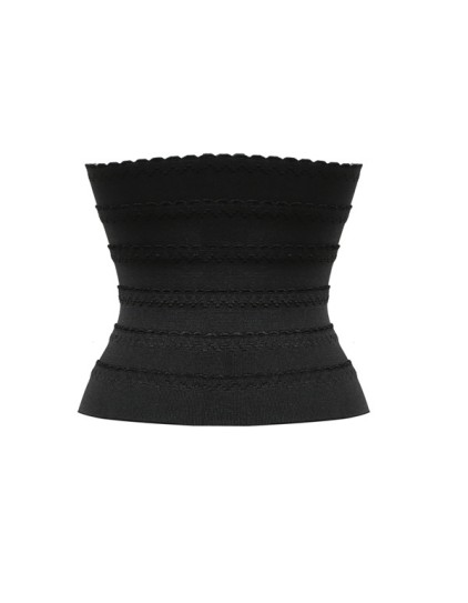 Women black waist cincher plus size corsets