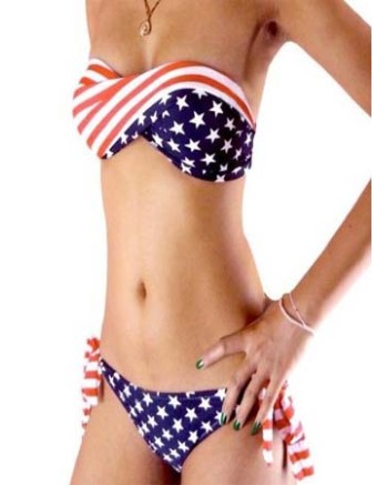 Star Stripe Bikini Swimsuit M5243