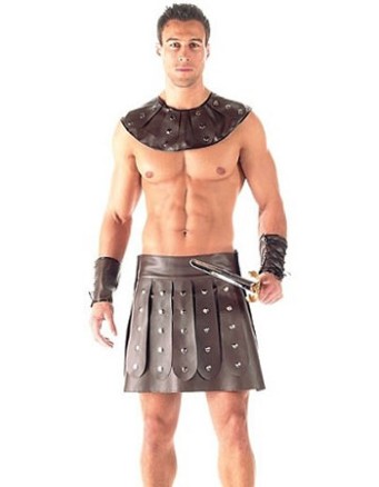 Sexy Men Leather Costume M4432