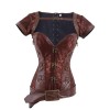 Women Corselet Gothic Brown Punk Corset M1369