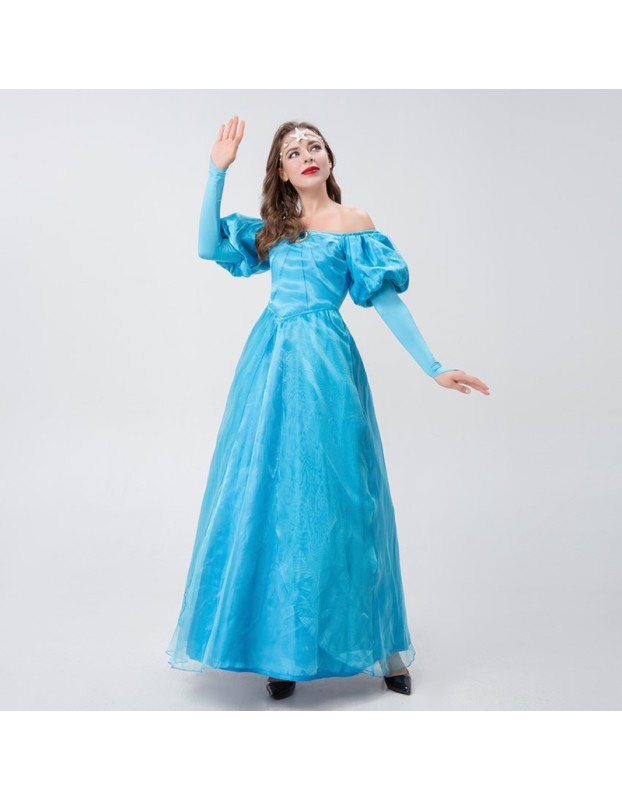 Halloween One Shoulder Princess Cinderella Dress Nightclub Cosplay Costume YM0926