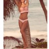 Sexy Pink Striped Lace Two Piece Swimwear Set m11856