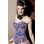 Floral Cowboy Corset with G-string M1852A