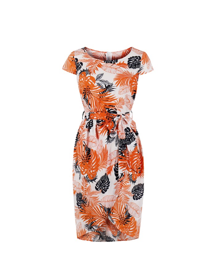 Leopard Print Elegant Dress M30398