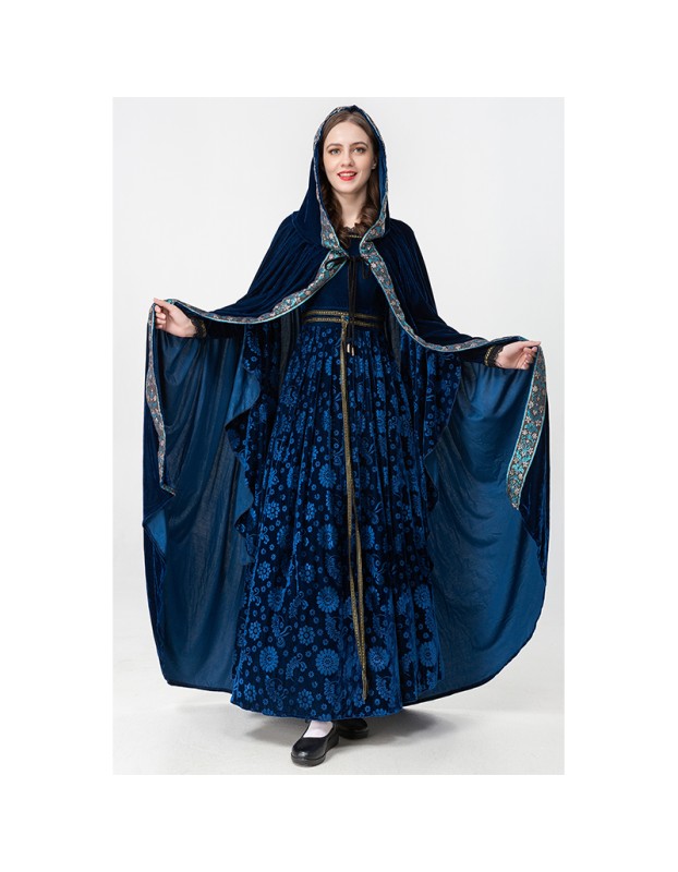 Witch Robe Stage Role Play Retro Court Vampire Charmed Costume Cosplay YM9308