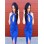 Royal Blue Front Keyhole Crossover Neck Bodycon Dress M30033a