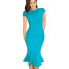 Elegant Office Cocktail Midi Bodycon Dress M30182
