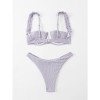 Plus Size Bra Beautiful Women Bikinis Set Sexy Lace Solid Color Swimsuit Set A2213