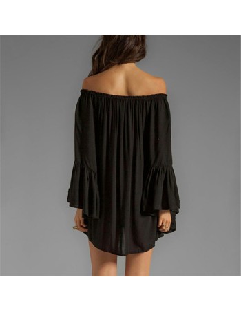 Women Casual Loose Off Shoulder Dress M30379
