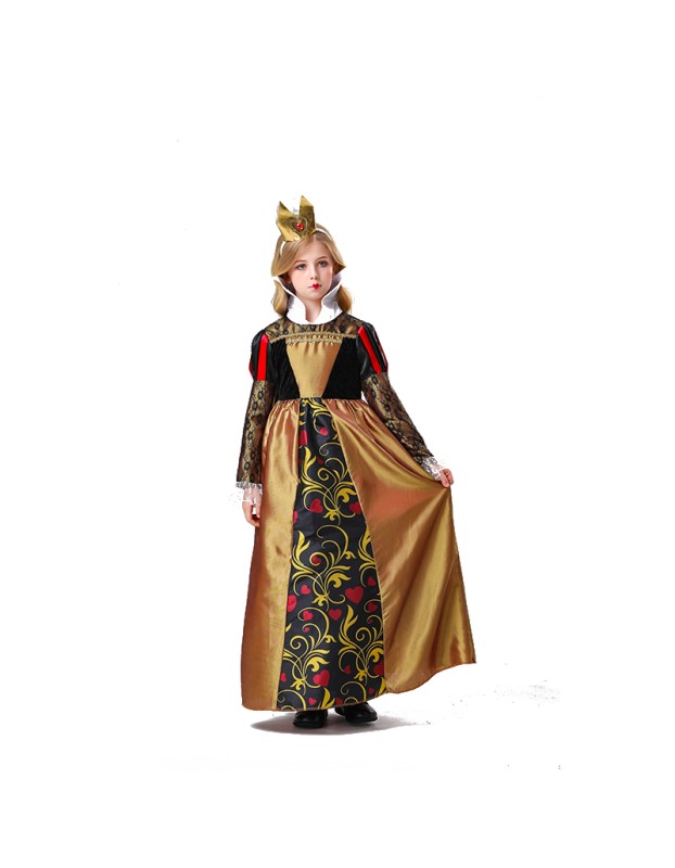 Children's Game Uniform Cosplay Princess of Hearts Dress Girl Cosplay Costume YM5822
