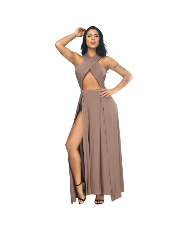 Sexy High Slit Bodycon Bandage Dress M8301