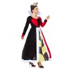 Halloween Cosplay Queen Of Hearts Dress Poker Party Performance Costume SM20282