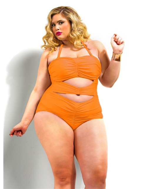 Sexy candy color one piece bikini M5403