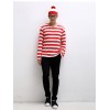 Casual  lovely red and white clothes M40303