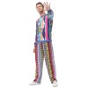 Halloween Adult Men Retro 70s Disco Hip Hop Hippie Bar Show Costume MS1687