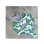Sexy double  flower print  bikini swimwear 17081