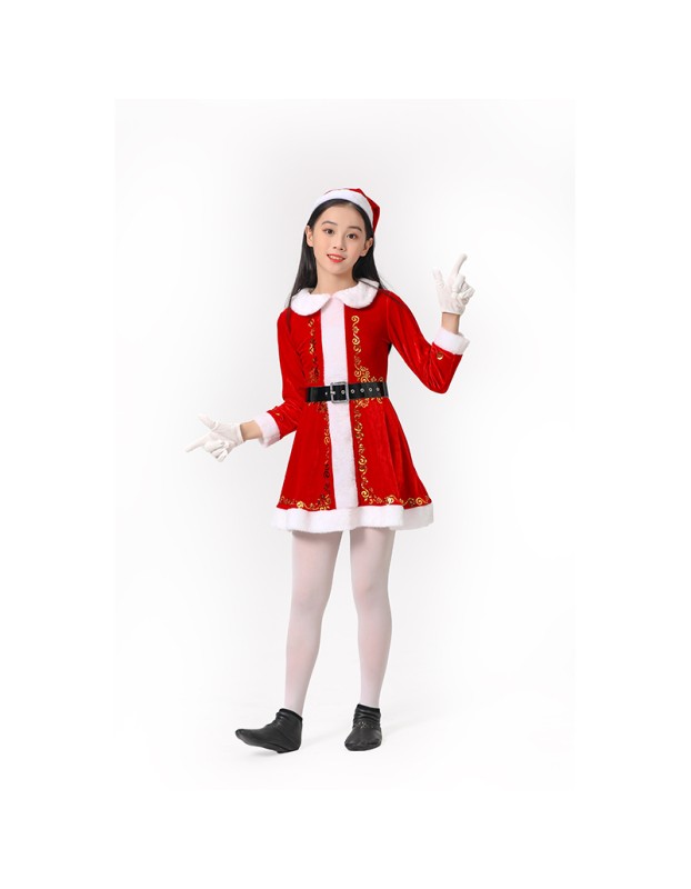 Children's Costumes Santa Claus Dresses Up In Party Christmas Cosplay Costumes SM6060 SM059
