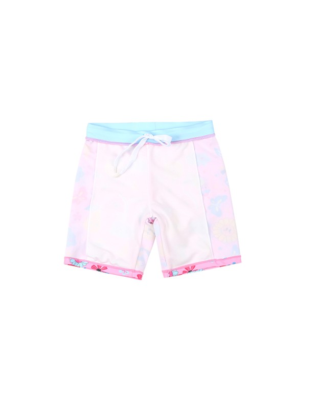 Floral Children's Swimsuit Girls Swimming Suit Short Sleeve Sun Protection Cute Swimsuit KF213