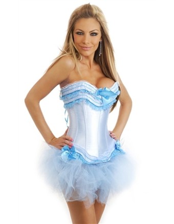 wedding lace bundle of edge corset with skirt m1769