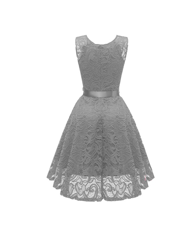 Big Swing Mesh Sexy Women Lace Modest  V-Neck Evening Dresses CD1592