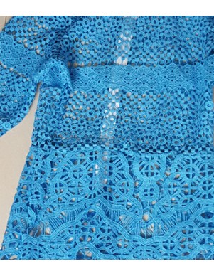 Woman See Through Lace Dress M30118
