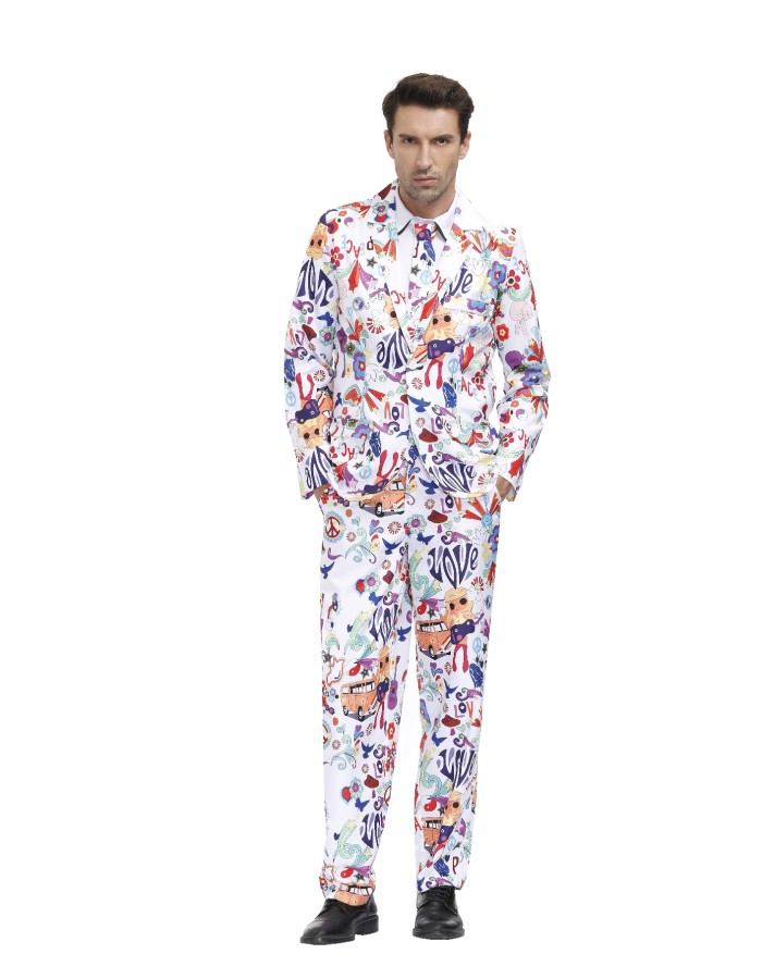 Men Vintage 4 Pieces Set Prom Party Suit M40704