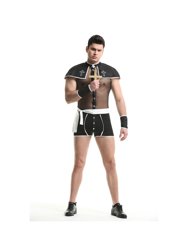 Theme Cosplay Male Missionary Sexy Club Pole Dancing Costume XY82216