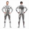 Mens Sexy Leather Metallic Zentai Suit M7328